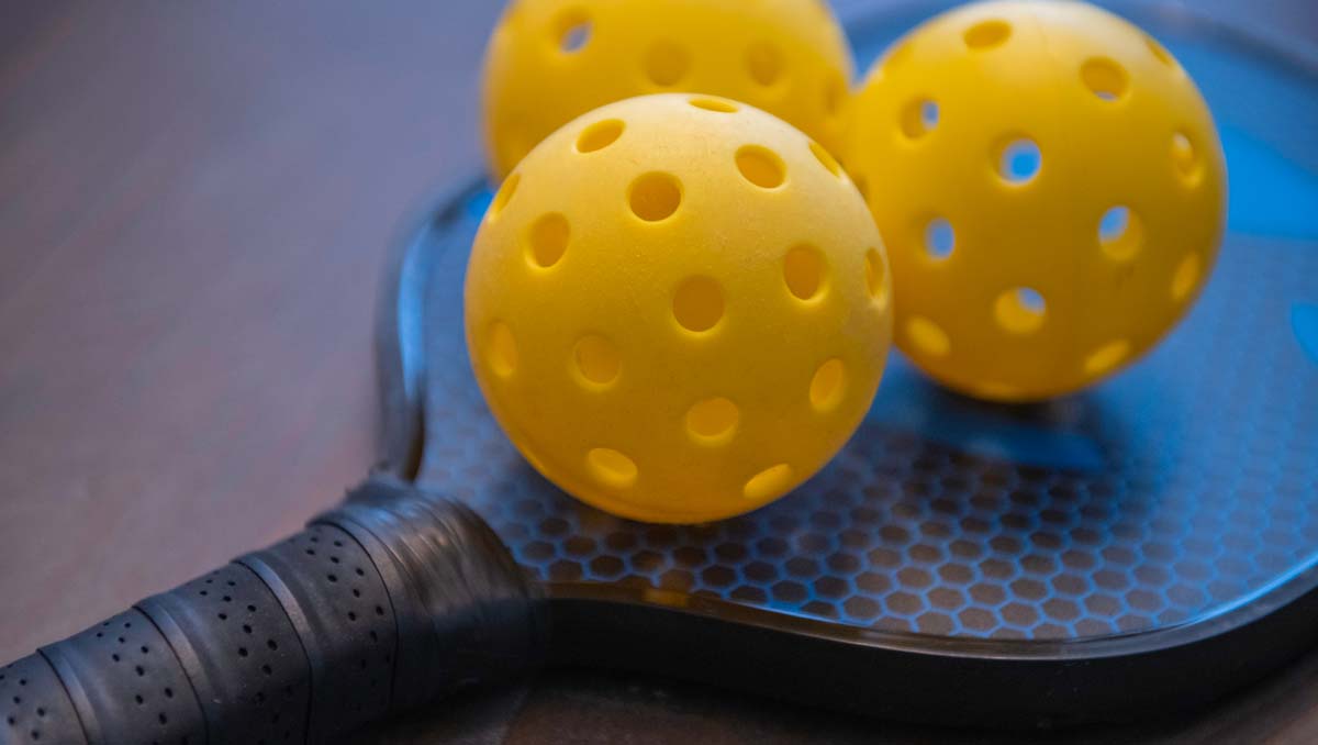 Pickleball Paddle and Ball