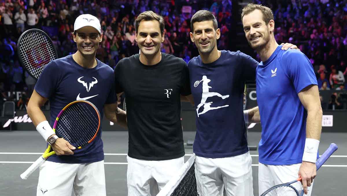 Rafael Nadal, Roger Federer, Novak Djokovic and Andy Murray