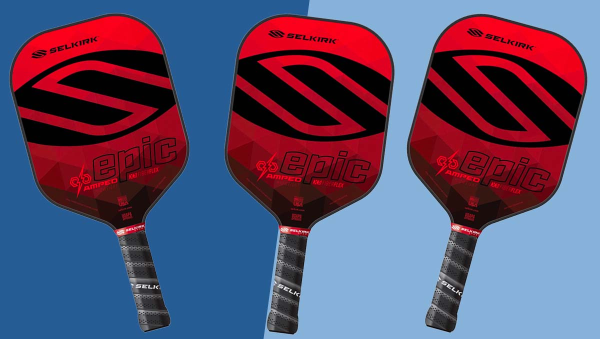 The Selkirk Amped Epic pickleball paddle